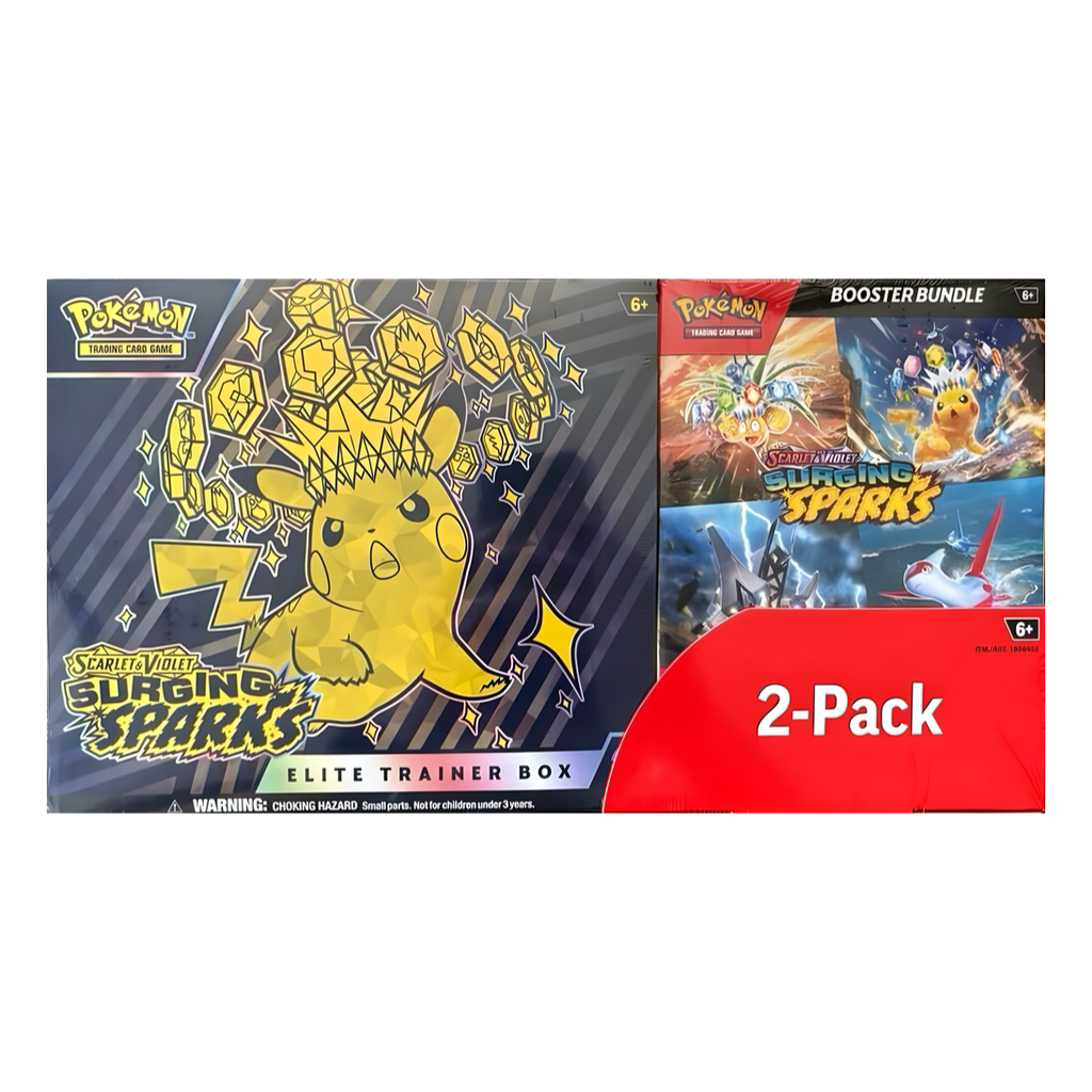 Costco Pokemon Surging Sparks 2-Pack Trainer Box and Booster Bundle